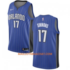 Maillot NBA Orlando Magic Jonathon Simmons 17 Nike 2017-18 Royal Swingman - Homme